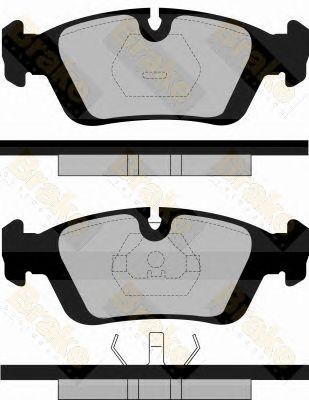 BRAKE ENGINEERING pa602 -  Комплект тормозных колодок, дисковый тормоз